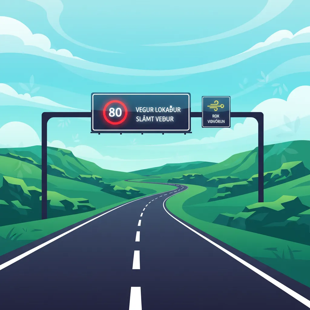 Comprensión de los Límites de Velocidad Variables y Señales Electrónicas en Islandia