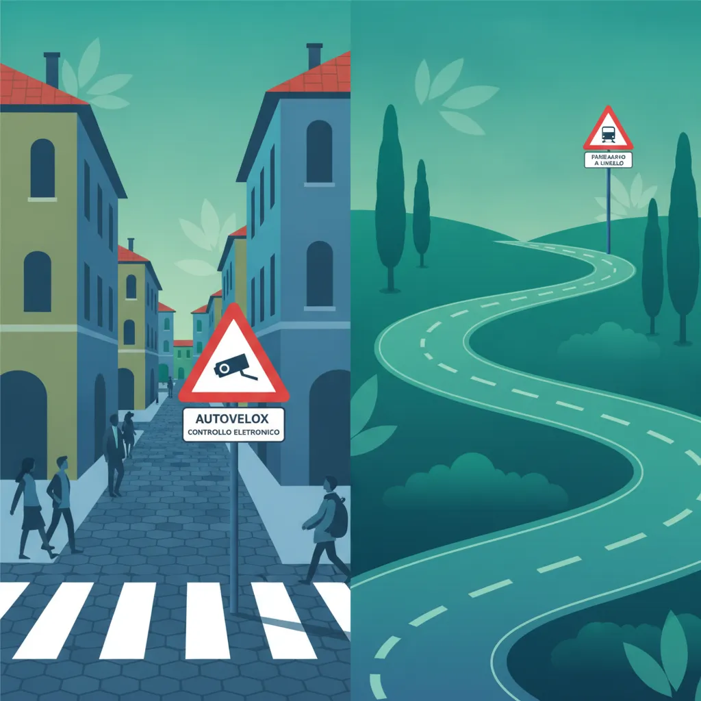 Règles de Placement des Panneaux Routiers Italiens : Milieu Urbain vs. Extra-Urbain