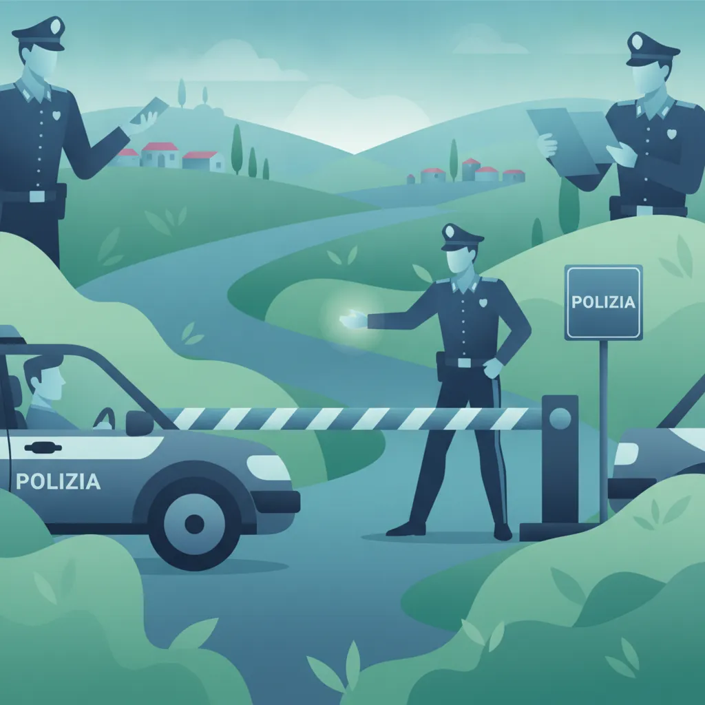 Verfahren an italienischen Polizeikontrollstellen