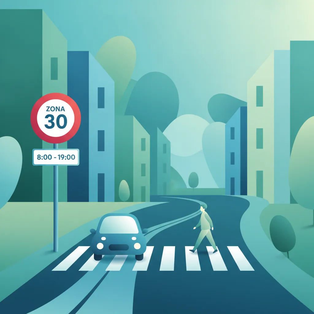 Limites de Vitesse Zona 30 en Italie dans les Zones Urbaines