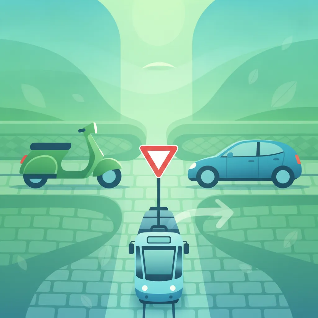 Priority Rules at Uncontrolled Italian Crossroads