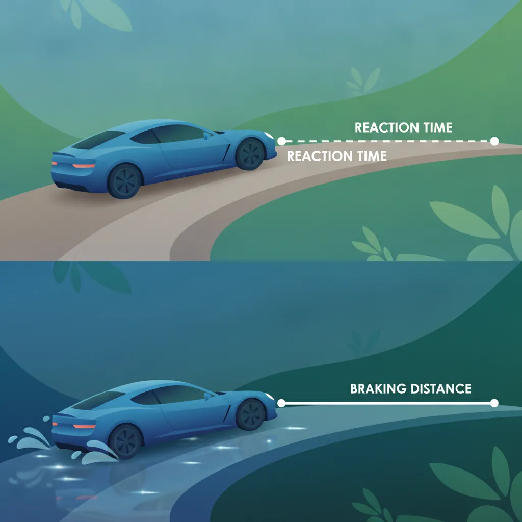 Braking Distance and Reaction Time for Italian Driving Theory
