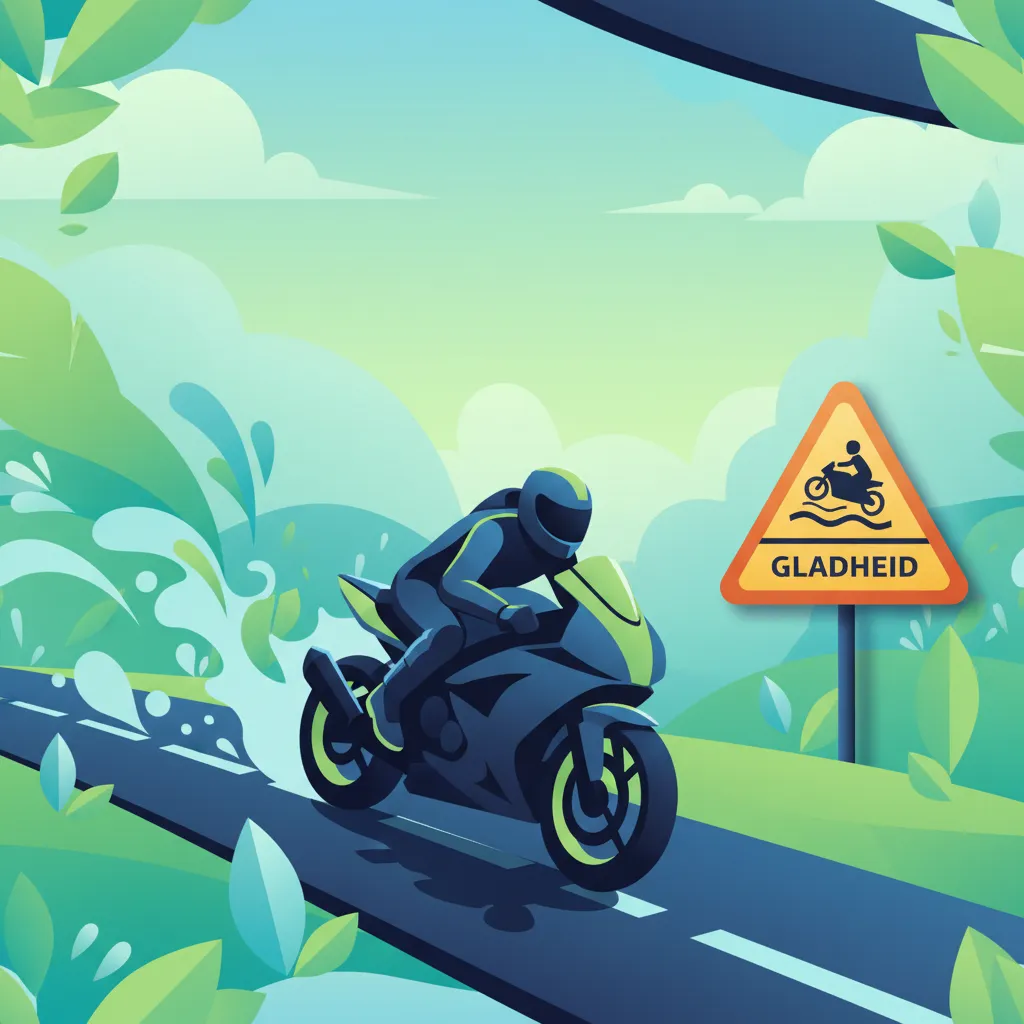 Maîtrise du contrôle de l'accélérateur sur route mouillée pour le code moto néerlandais