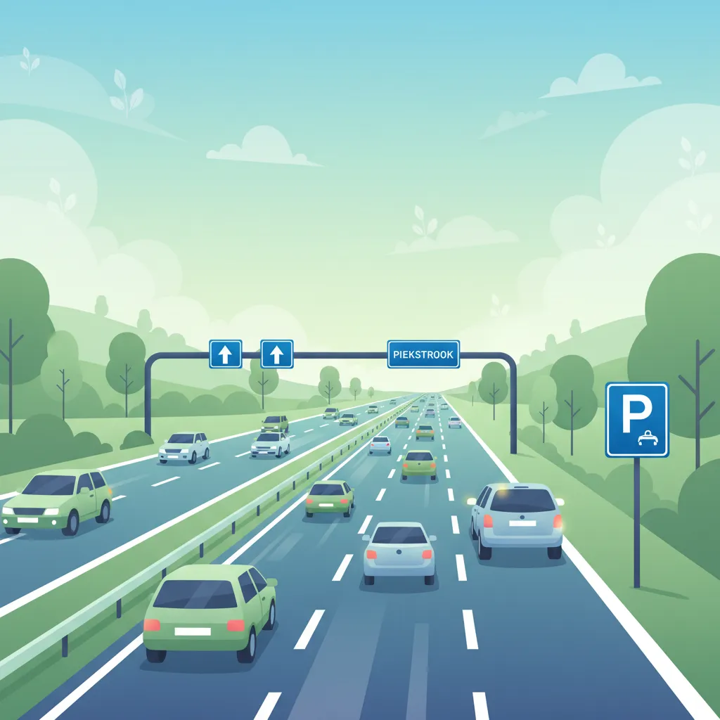 Regeln für den Standstreifen und die Nothaltebucht im niederländischen Straßenverkehr