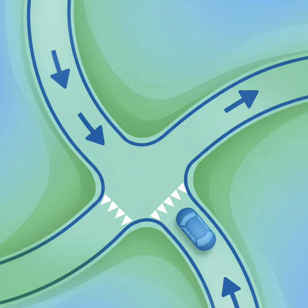 Vorfahrtsregeln an Kreuzungen mit Nebenstraßen in den Niederlanden