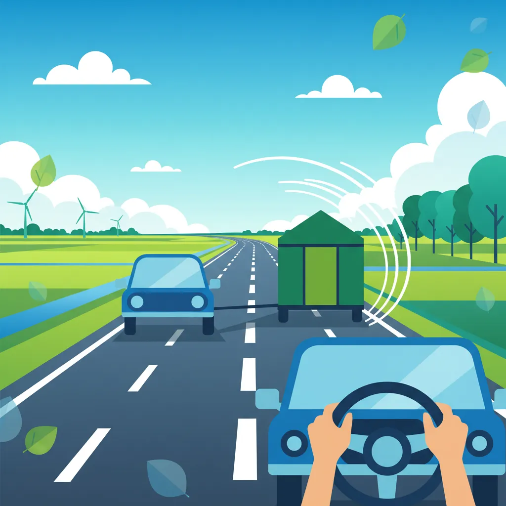Anhängerstabilität, Pendeln und Korrekturmaßnahmen für niederländische Fahrer