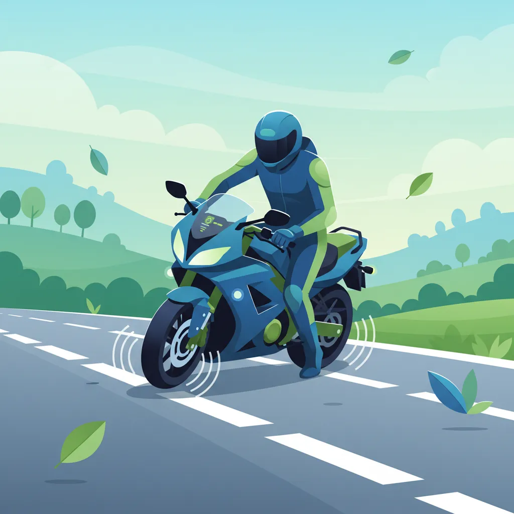 Fortgeschrittenes Notbremsen für holländische Motorradfahrer der Klasse A