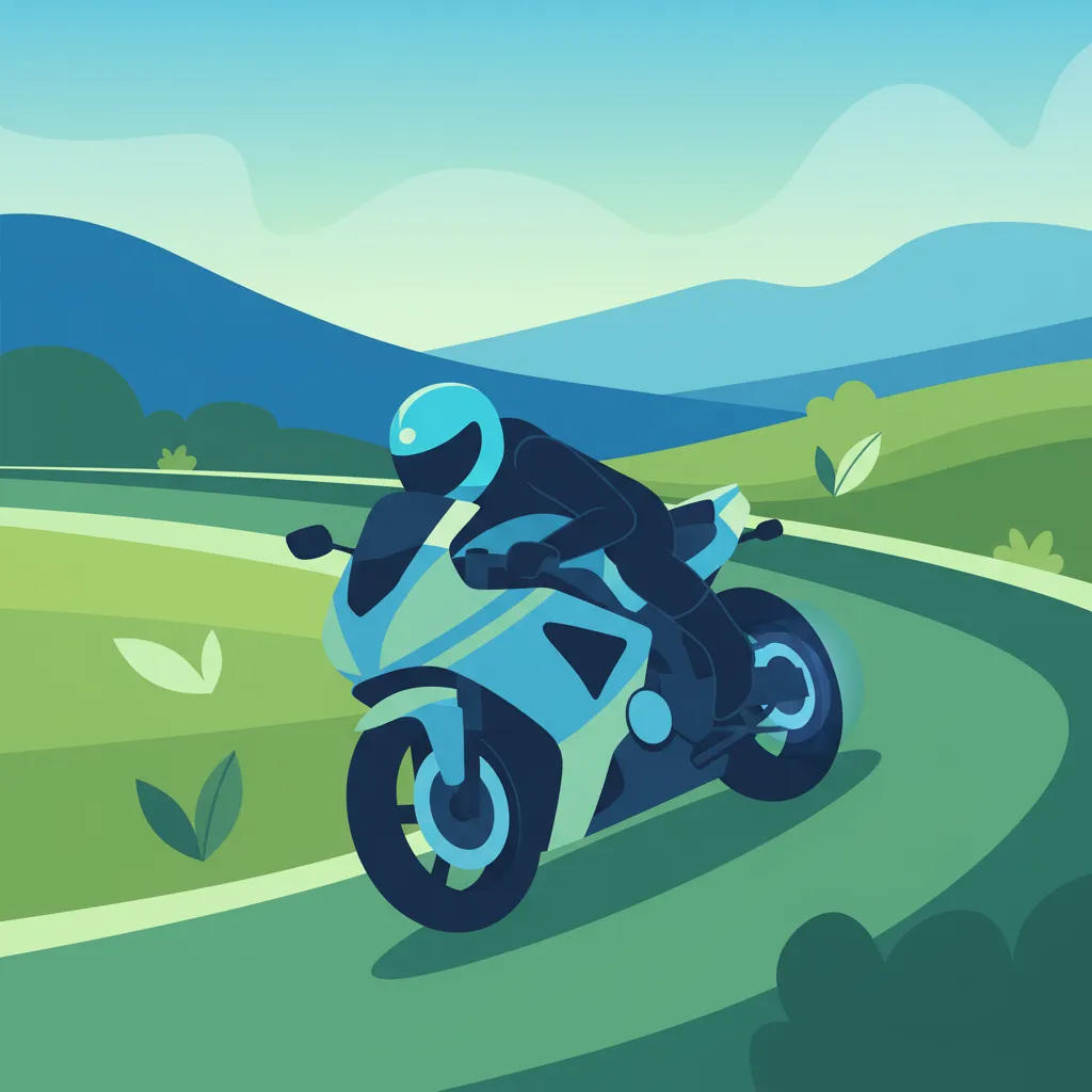Motorradbremsung in Schräglage für fortgeschrittene Fahrer (Klasse A)