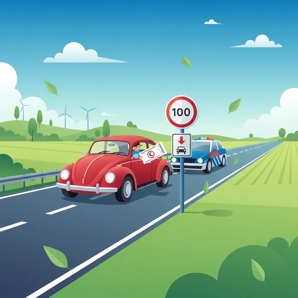 Strafen für Geschwindigkeitsüberschreitung und gefährliches Fahren in den Niederlanden