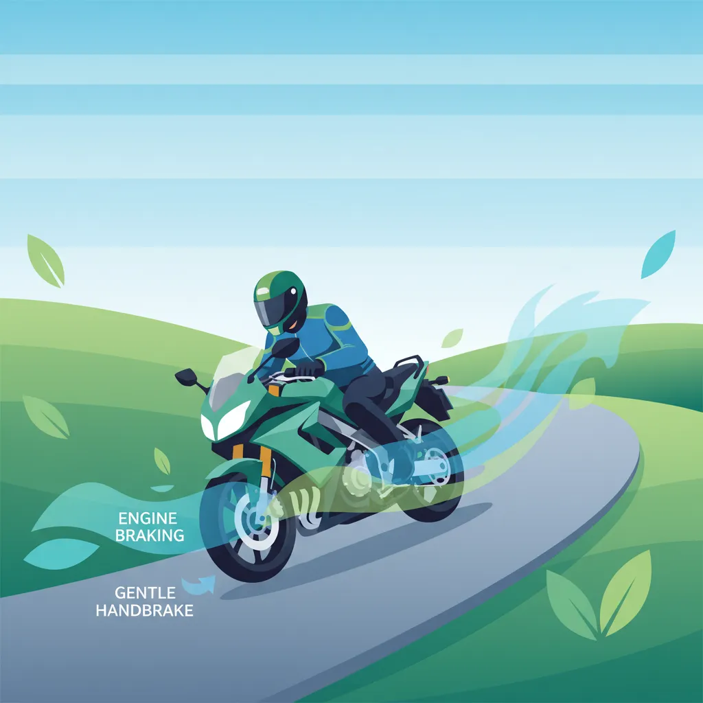 Motorradbremsung bergab (Kategorie A2) in den Niederlanden
