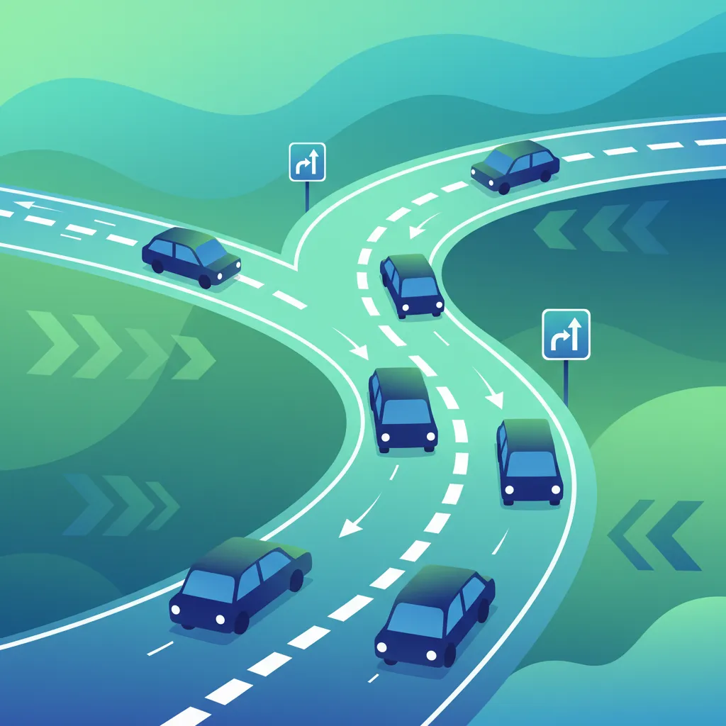 Regeln für Fahrstreifenrückbau und Reißverschlussverfahren für Ihre theoretische Fahrprüfung in den Niederlanden