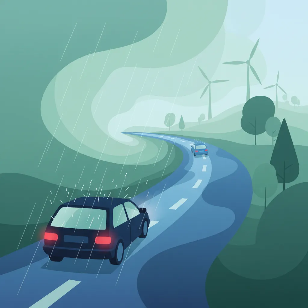 Anpassung der Geschwindigkeit bei Wetter und Sicht im niederländischen Straßenverkehr