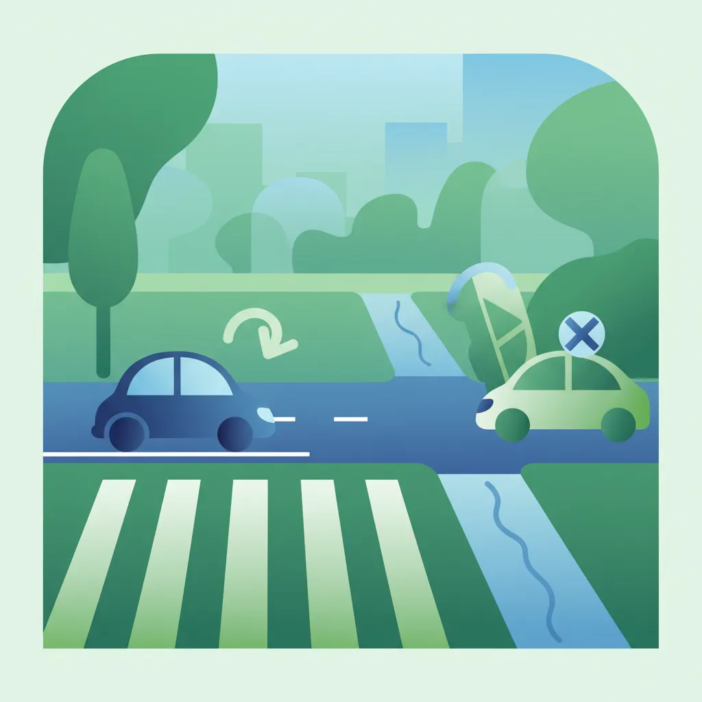 Regeln für Parken und Halten an Kreuzungen und Übergängen in den Niederlanden