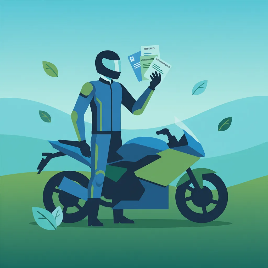 Dokumente für die niederländische Motorrad-Fahrerlaubnis & Theorieprüfung Übung