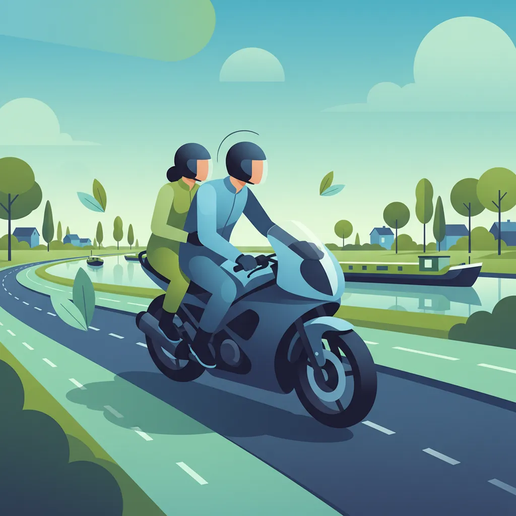 A2-Motorrad Soziusregeln und Sicherheit für die niederländische Theorieprüfung