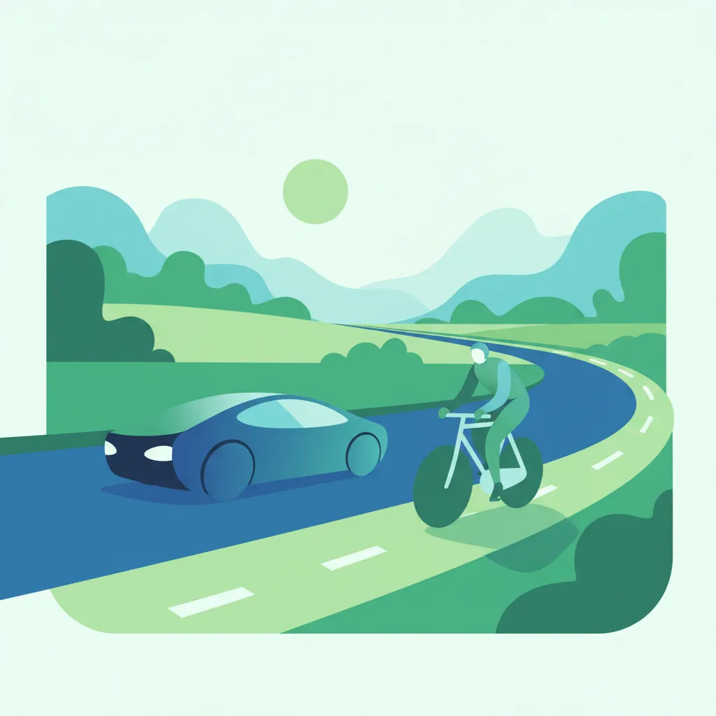 Sicheres Überholen von Radfahrern im niederländischen Straßenverkehr