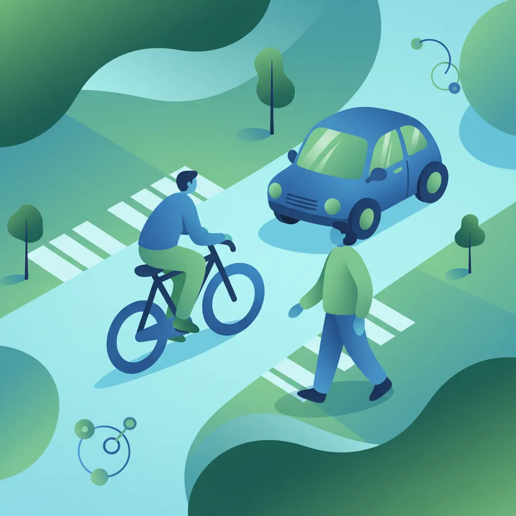 Sicher fahren in geteilten städtischen Räumen für deine Theorieprüfung in den Niederlanden