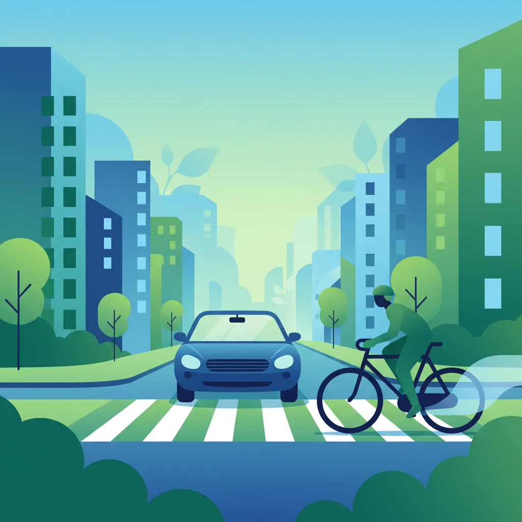 Vorfahrt und Verhalten von Radfahrern an polnischen Kreuzungen