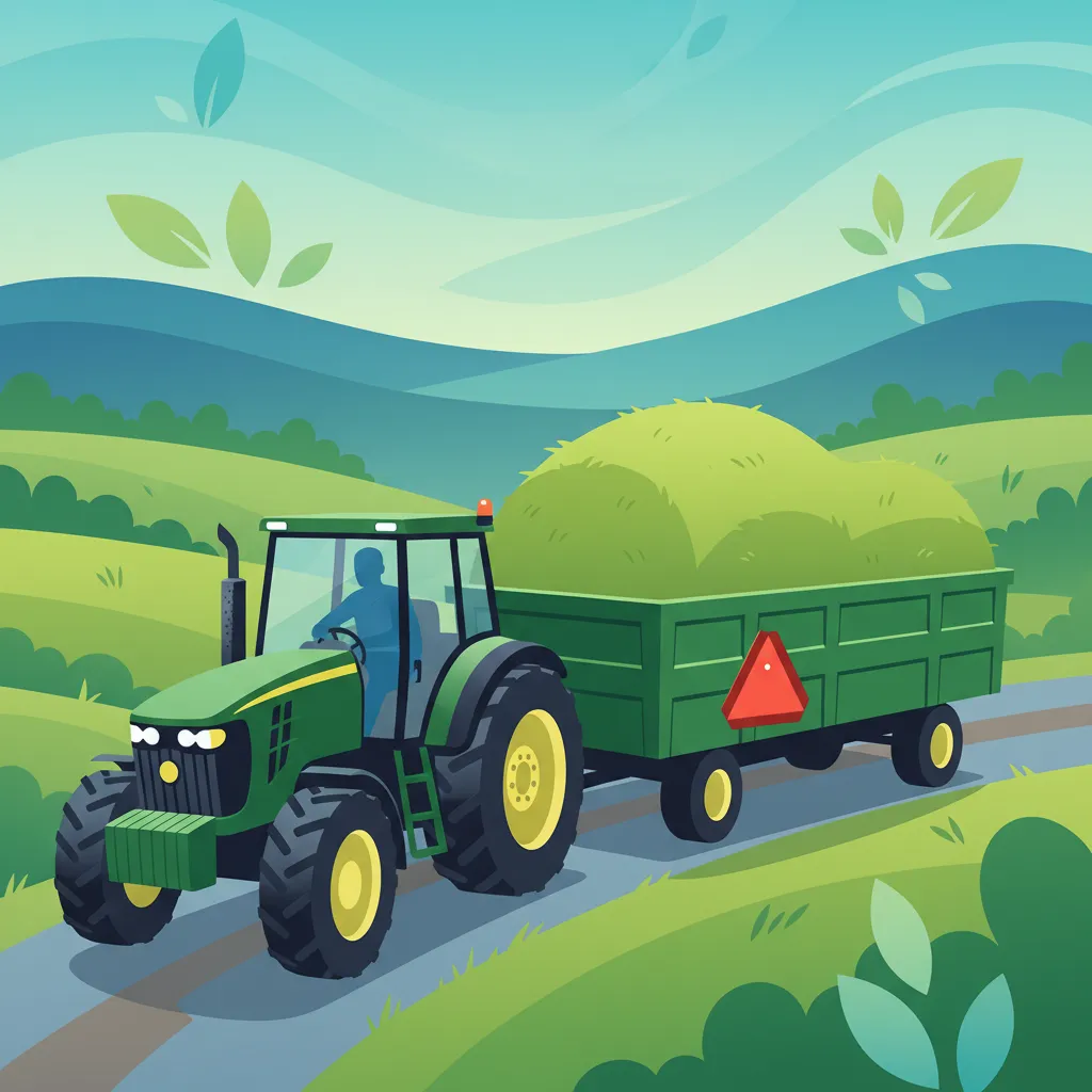 Sécurité du remorquage de tracteurs et des équipements pour le code de la route polonais