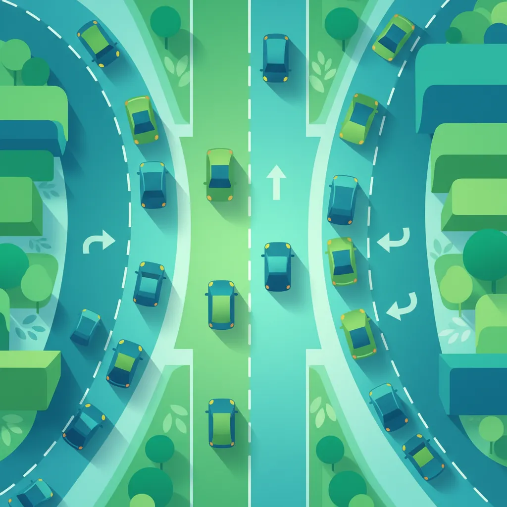 Discipline de voie sur les routes urbaines à plusieurs voies en Pologne