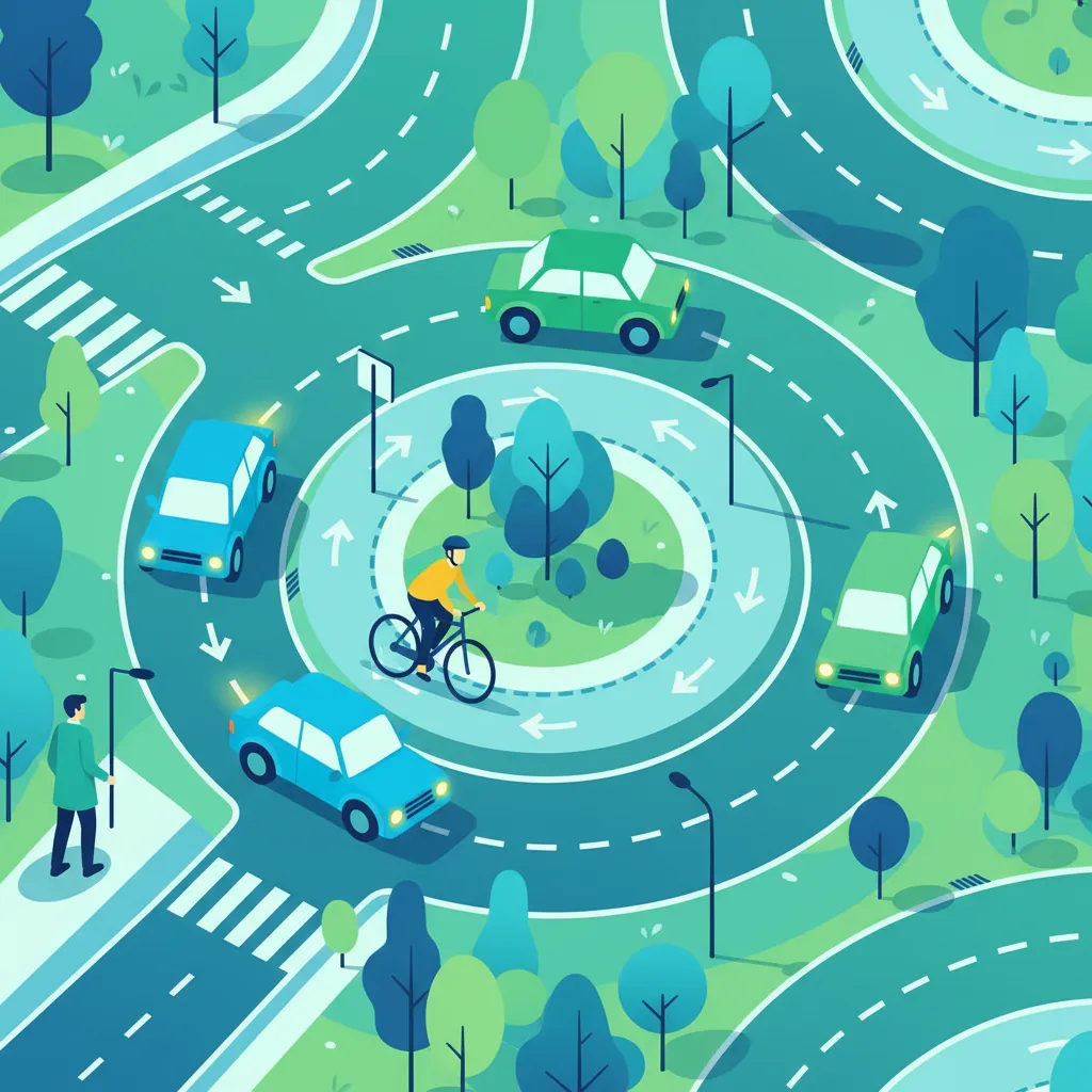 Richtiges und sicheres Abfahren von Kreisverkehren im polnischen Straßenverkehr