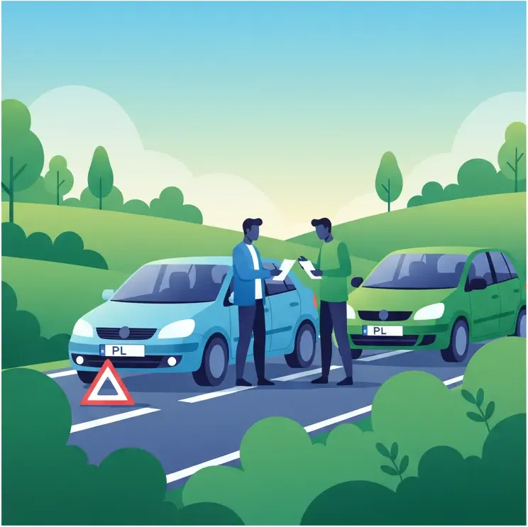 Rapport d'accident et échange d'informations en Pologne