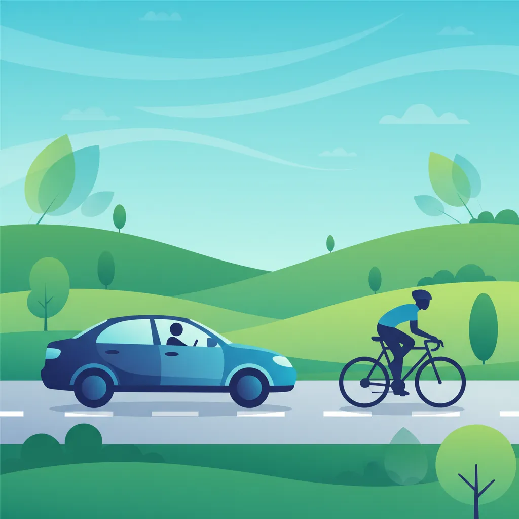 Sicheres Überholen von Radfahrern und schutzbedürftigen Verkehrsteilnehmern in Polen