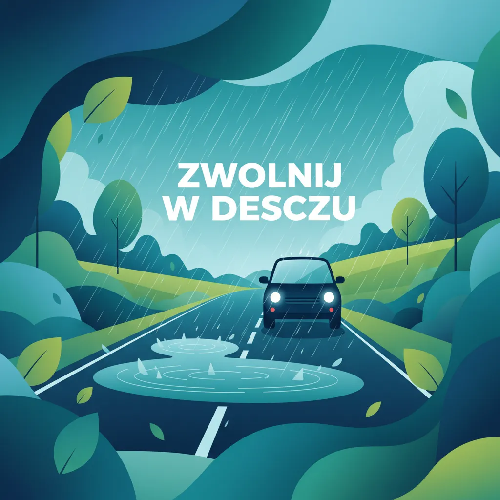 Sichere Geschwindigkeit bei schlechtem Wetter im polnischen Verkehr