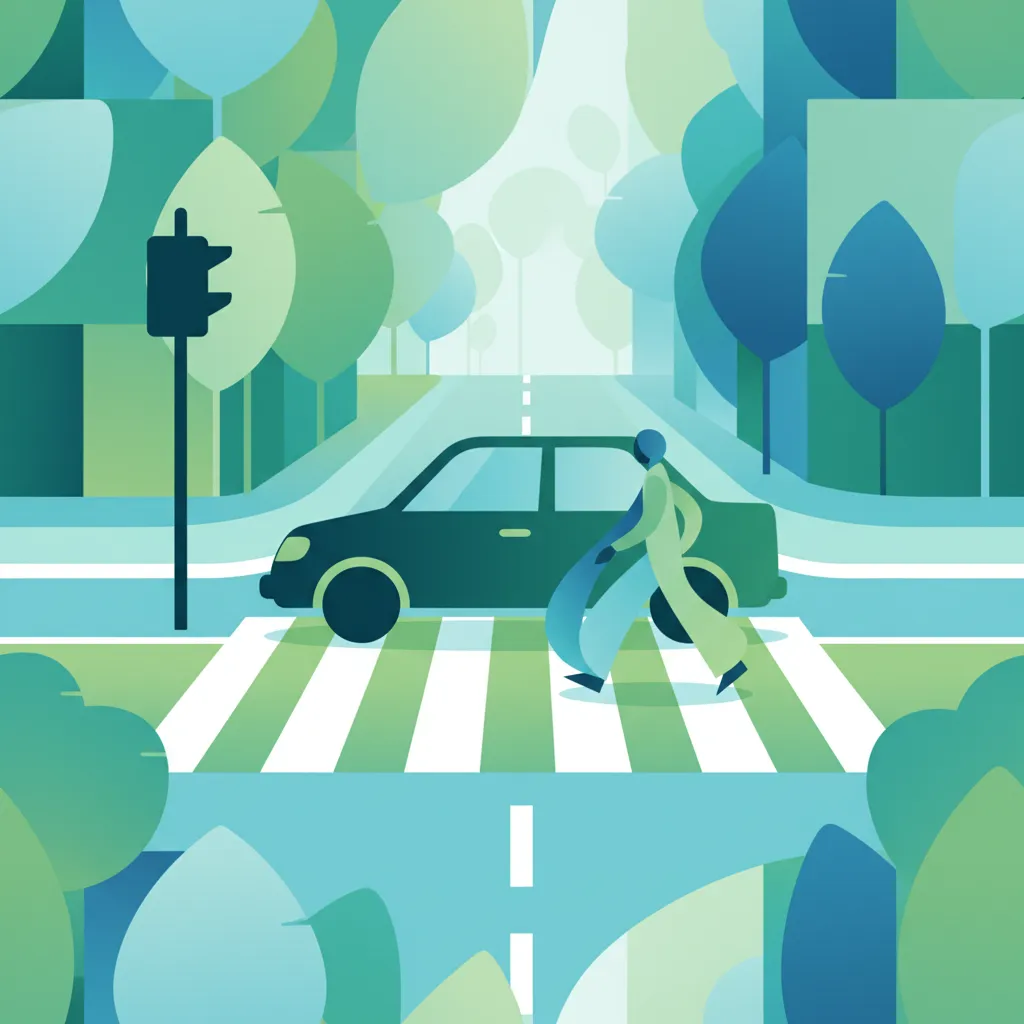 Vorfahrt für Fußgänger an Zebrastreifen in der polnischen Straßenverkehrsordnung