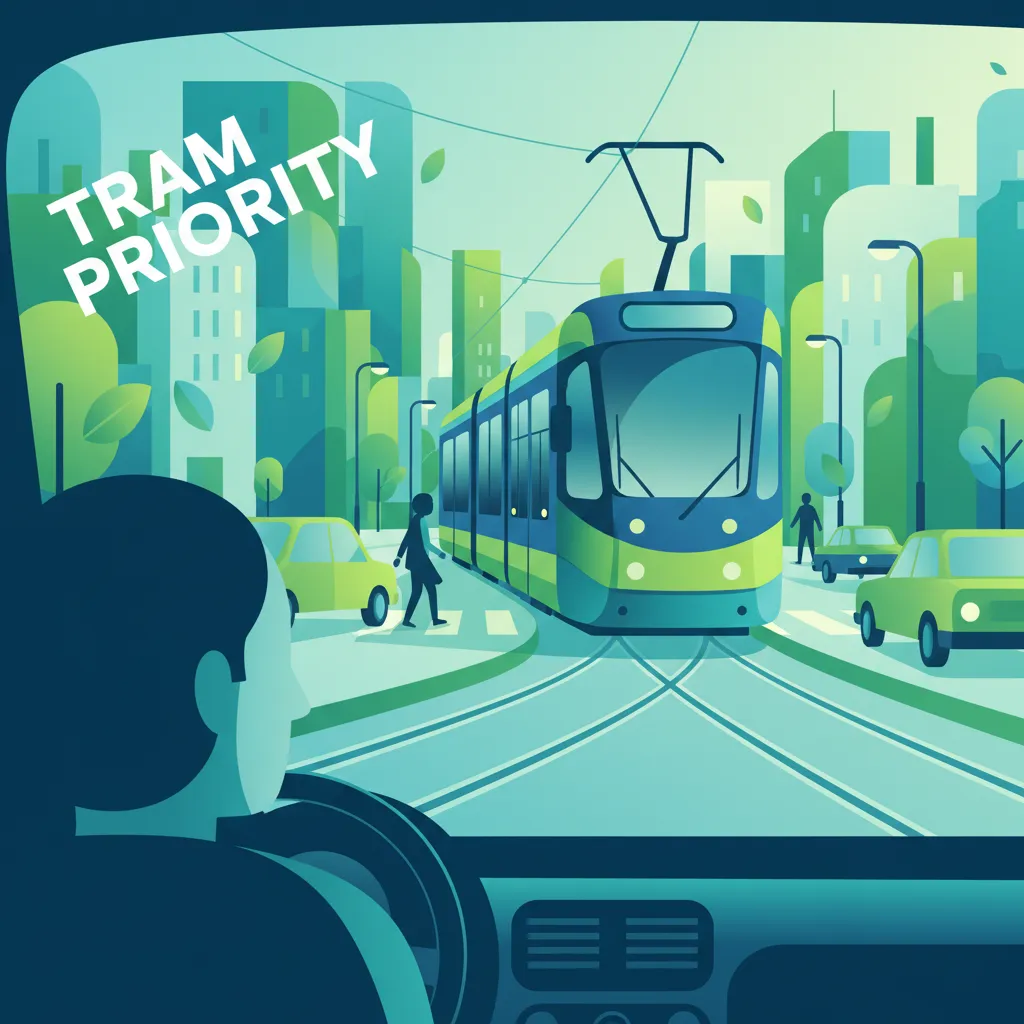 Priorité des tramways et règles de circulation partagée en Pologne