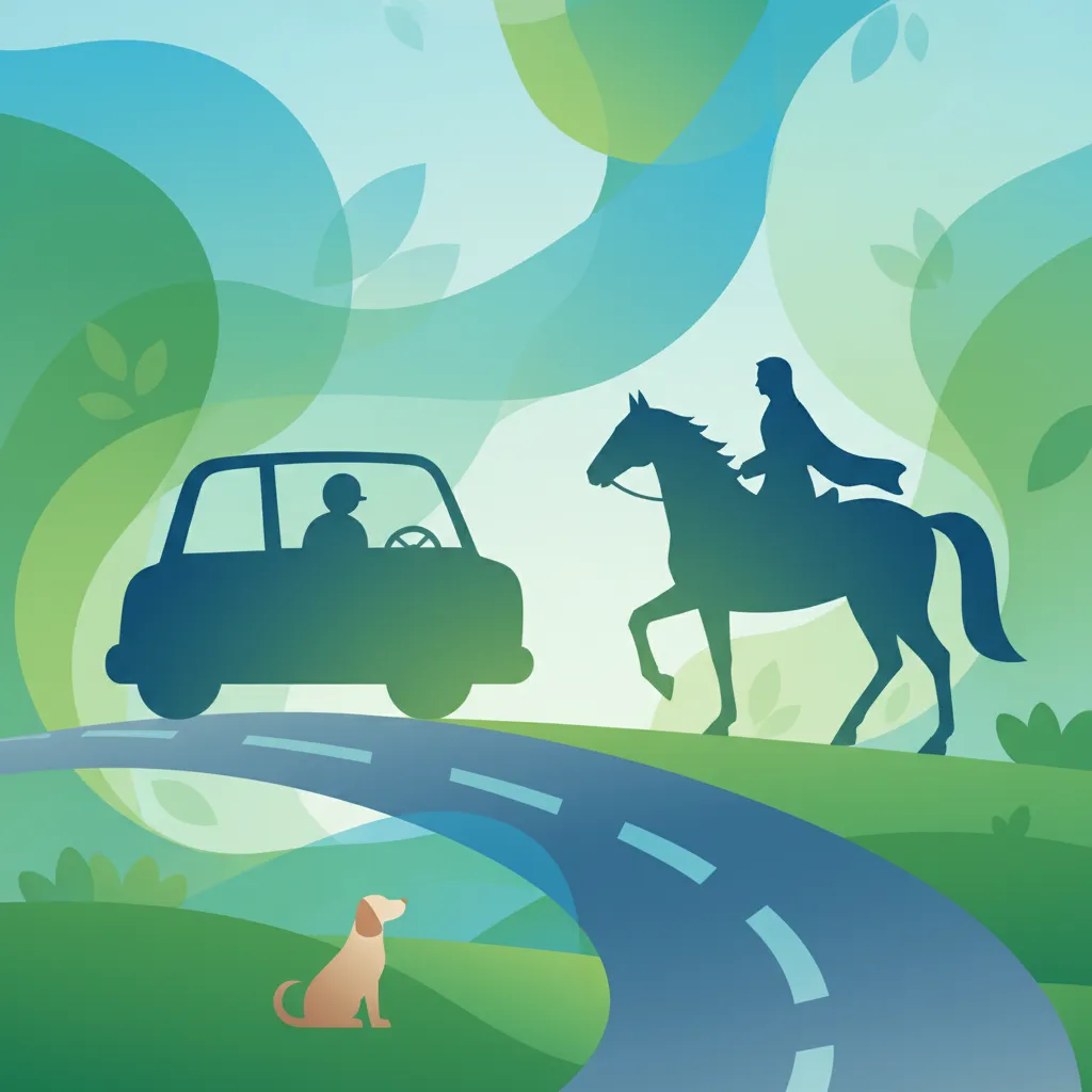 Interaction sécurisée avec les cavaliers et les animaux sur les routes polonaises