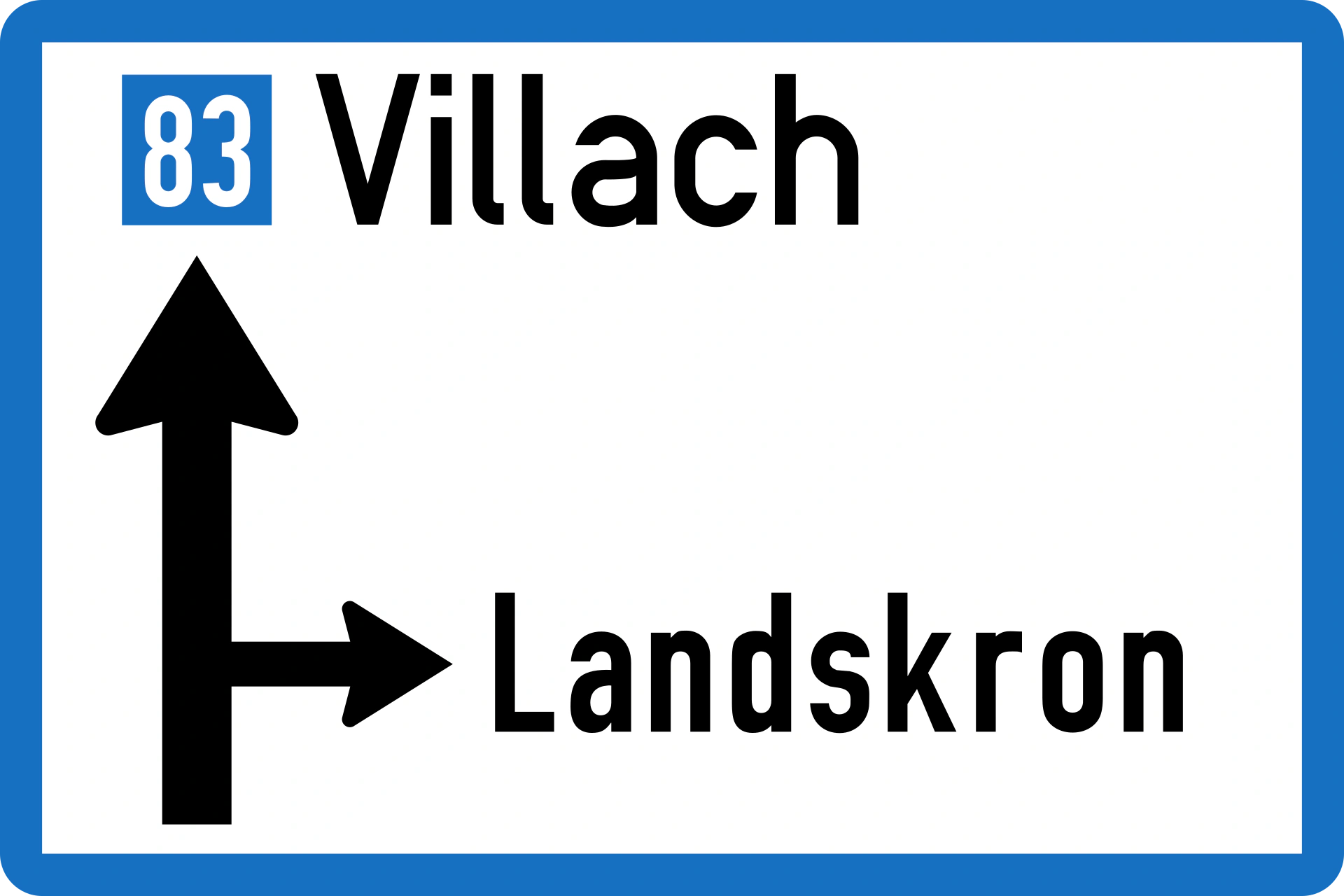 13a-direction-2 - 13a Richtungsschild Verkehrsschild