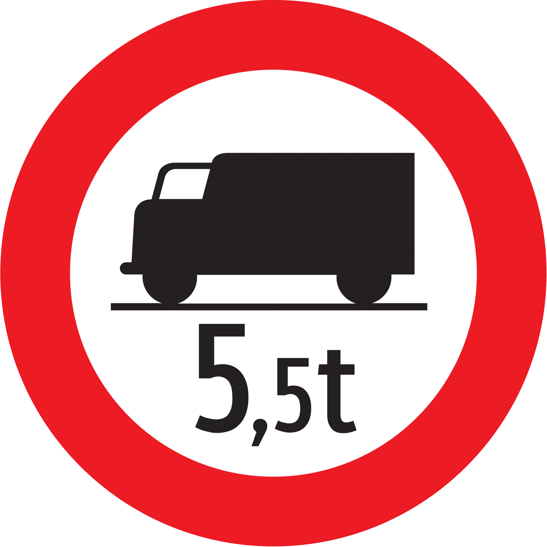 7a-no-lorries-having-weight-exceeding-tonnes - 7a Verbot für Lastkraftwagen mit einem Gewicht über... Tonnen Verkehrsschild