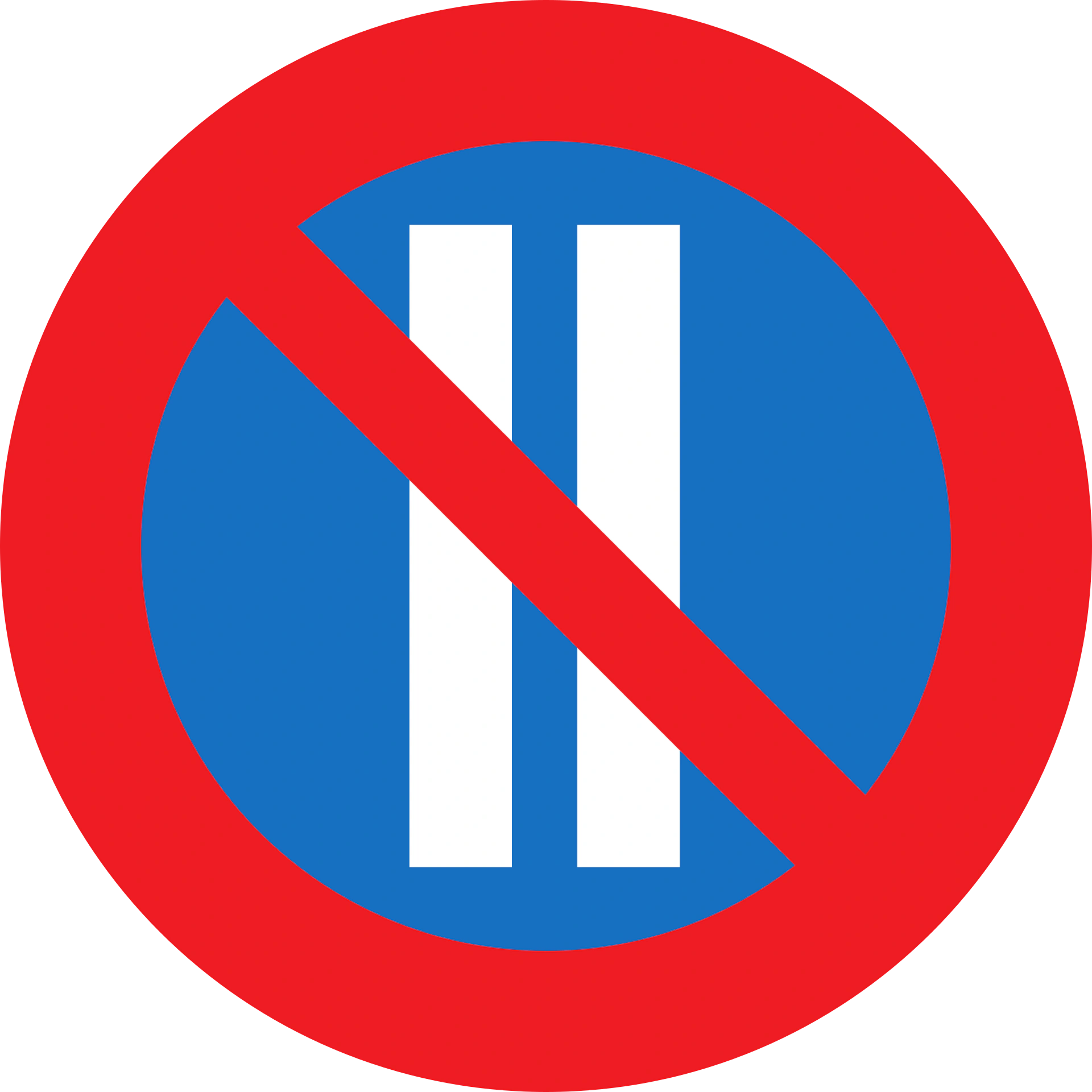 13c/b - Halteverbot - Ungerade Tage Verkehrsschild