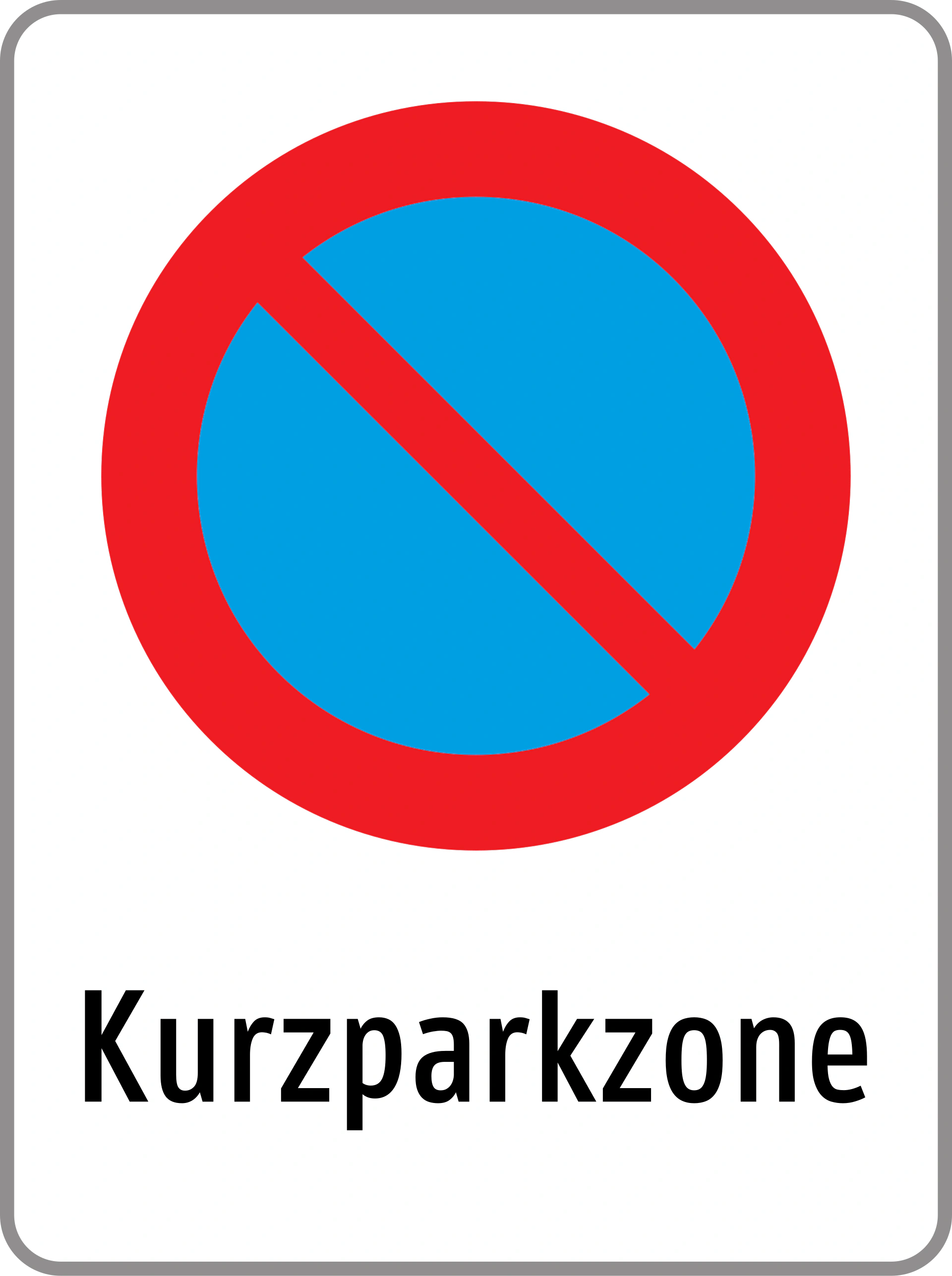 13d - Beginn einer Kurzparkzone Verkehrsschild