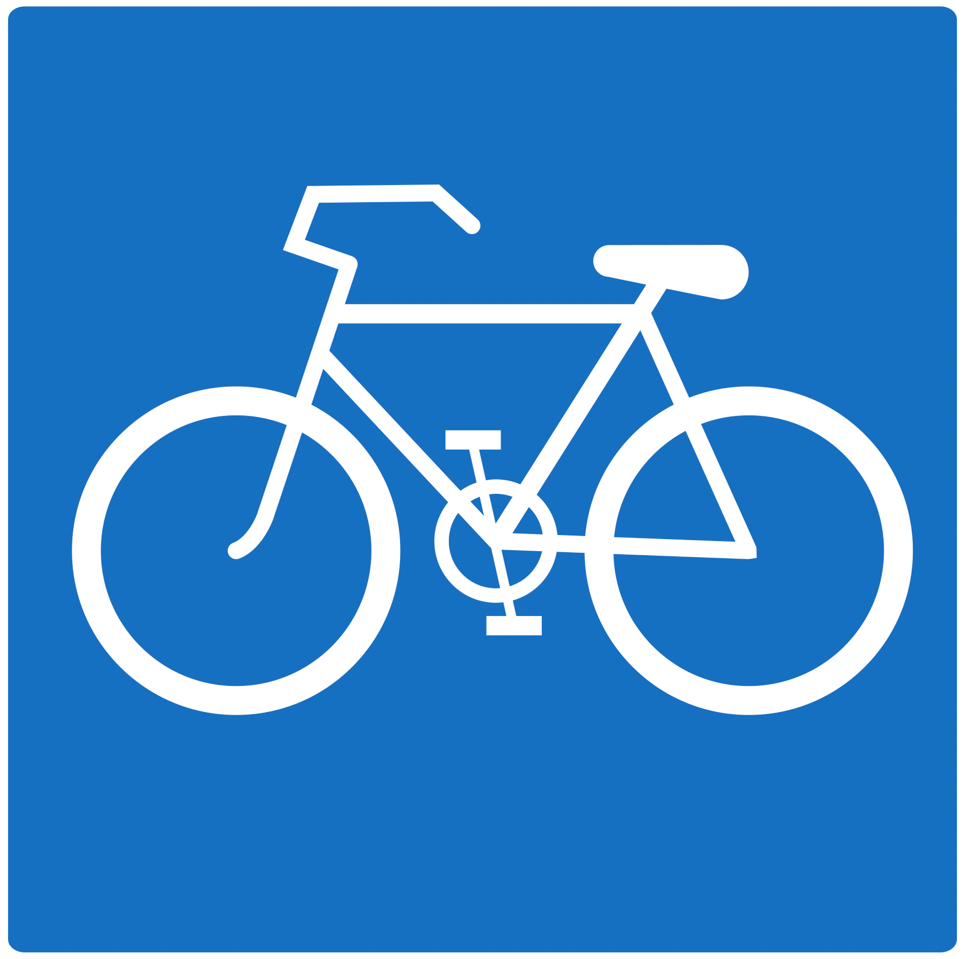 27 - Radweg Verkehrsschild