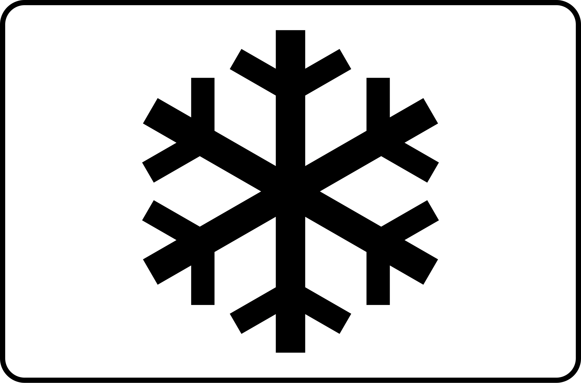 f - Bei Schnee und Eisglätte Verkehrsschild