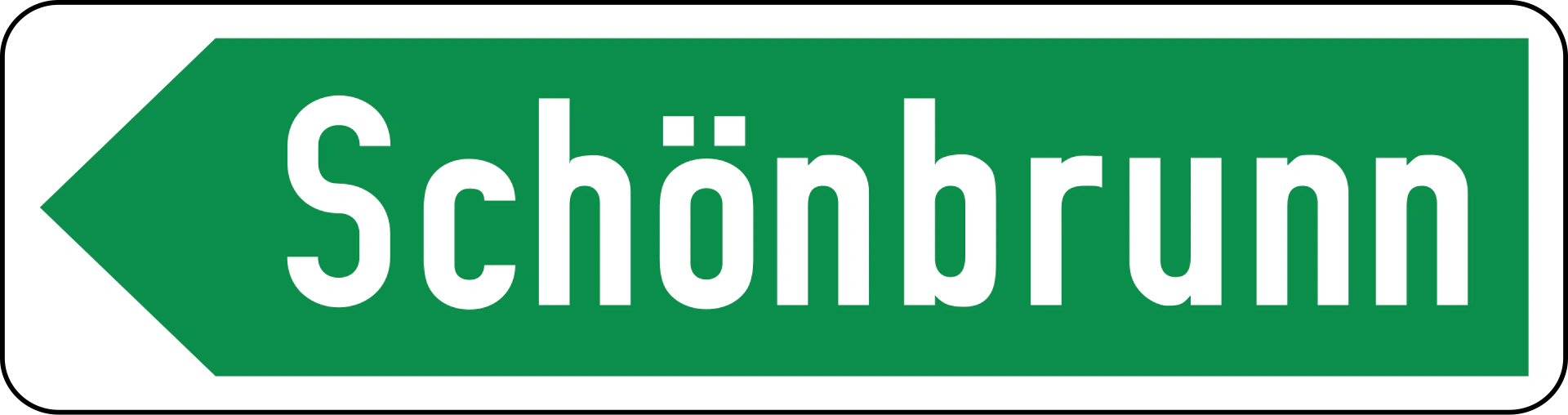 13d-direction-local-destination-area - Wegweiser zu lokalen Zielen oder Zielgebieten. Verkehrsschild
