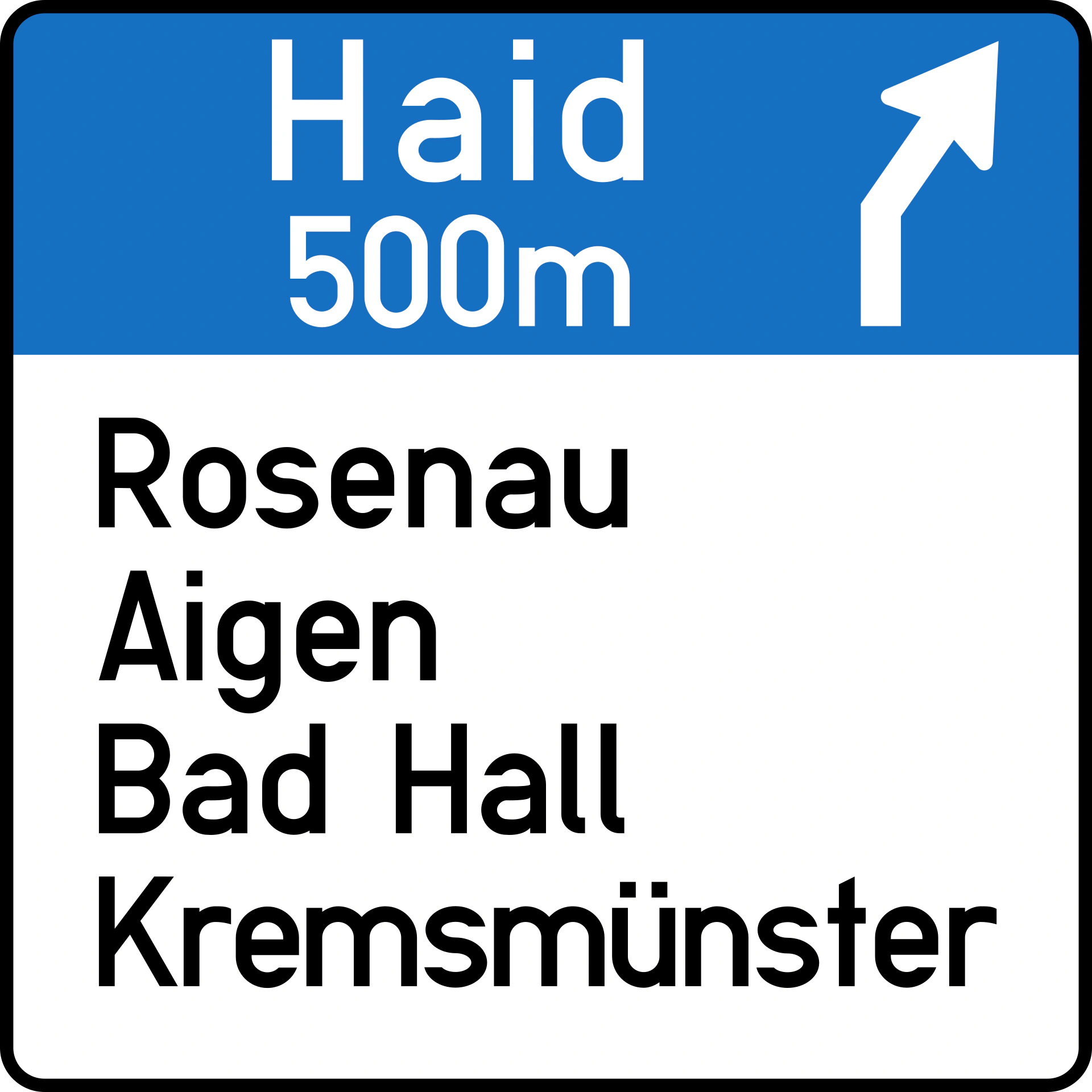 15a-b - Wegweisungsschild für bevorstehende Autobahn- oder Schnellstraßenausfahrt Verkehrsschild