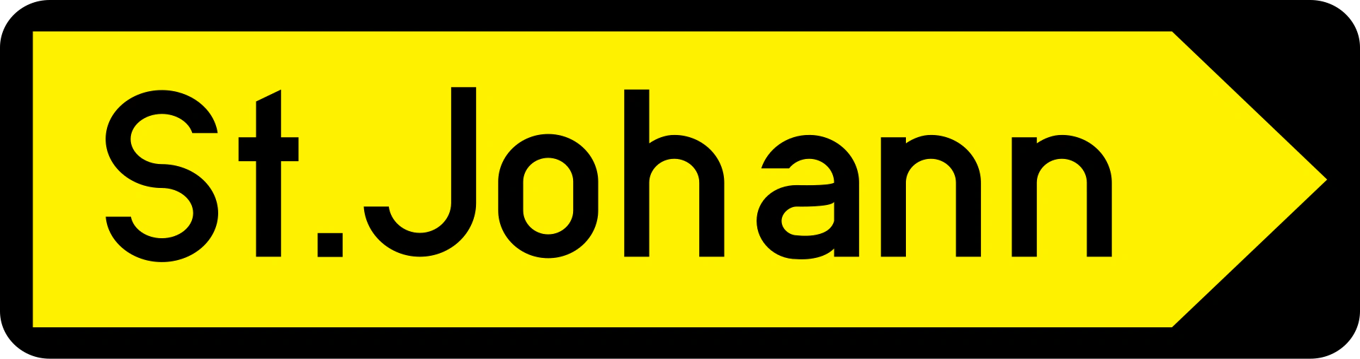16b - Umleitung zu einer Stadt (Ziel) Verkehrsschild