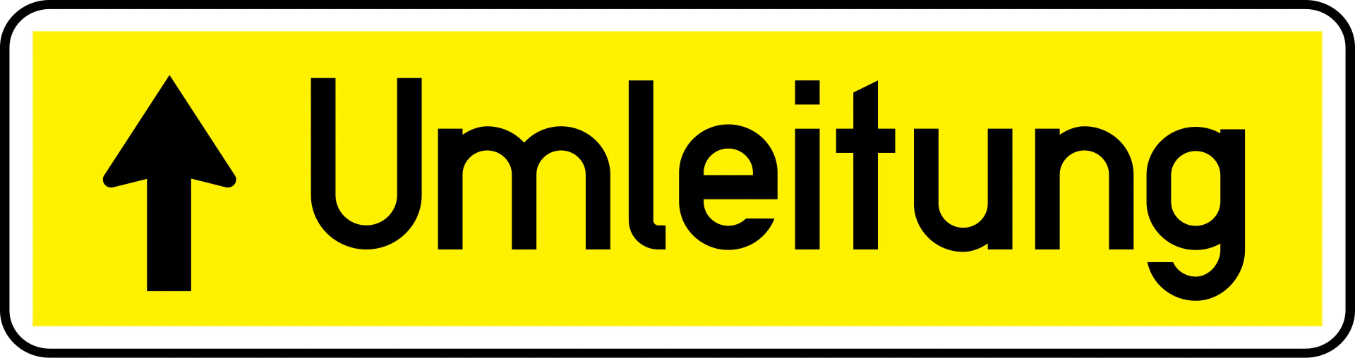 16b-diversion - Umleitung Verkehrsschild