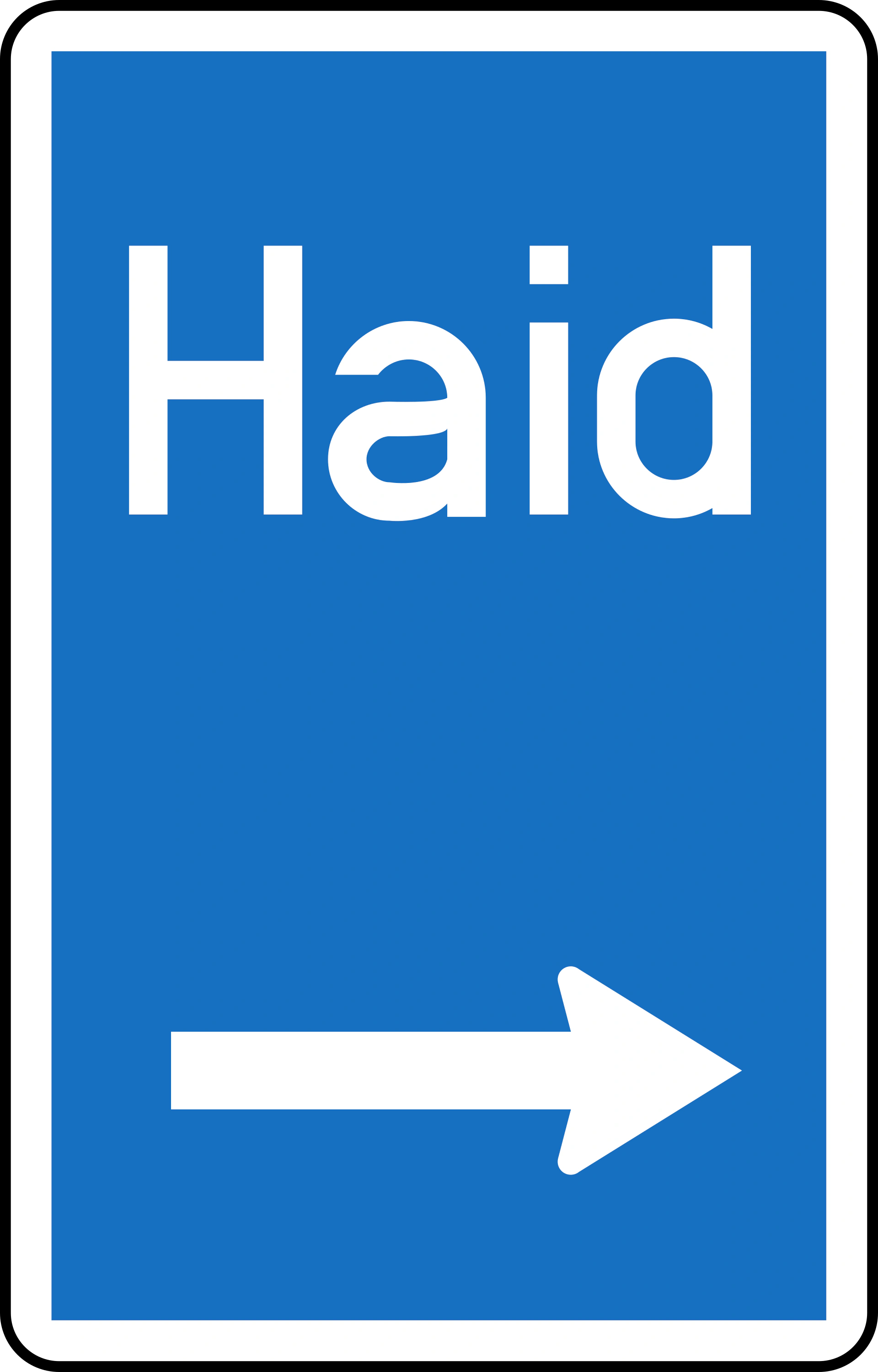 15b-b-portrait - Ausfahrtsschild – Autobahn oder Schnellstraße Verkehrsschild