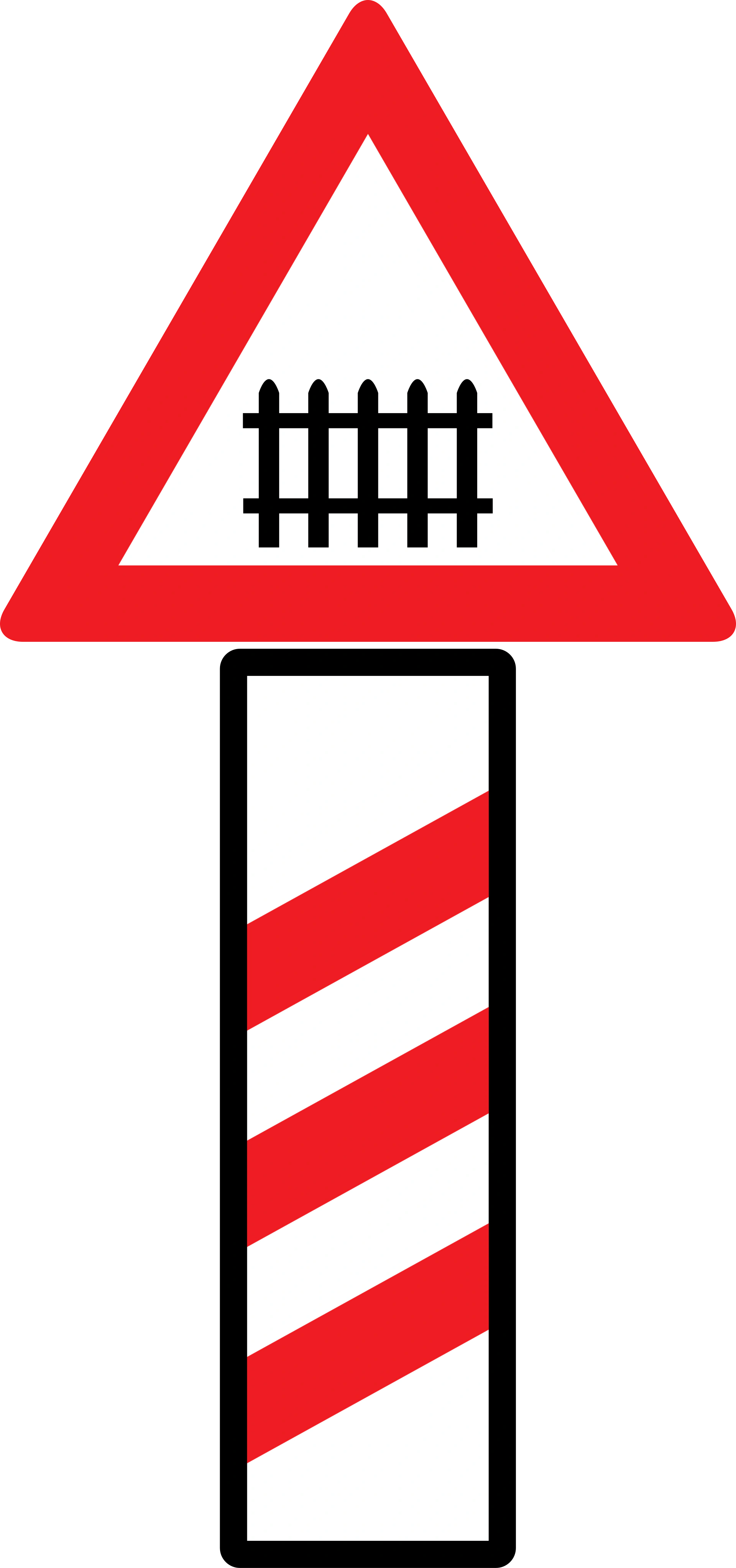level-crossing-barrier-approx-240m-2 - Level crossing with barrier in approx. 240m road sign
