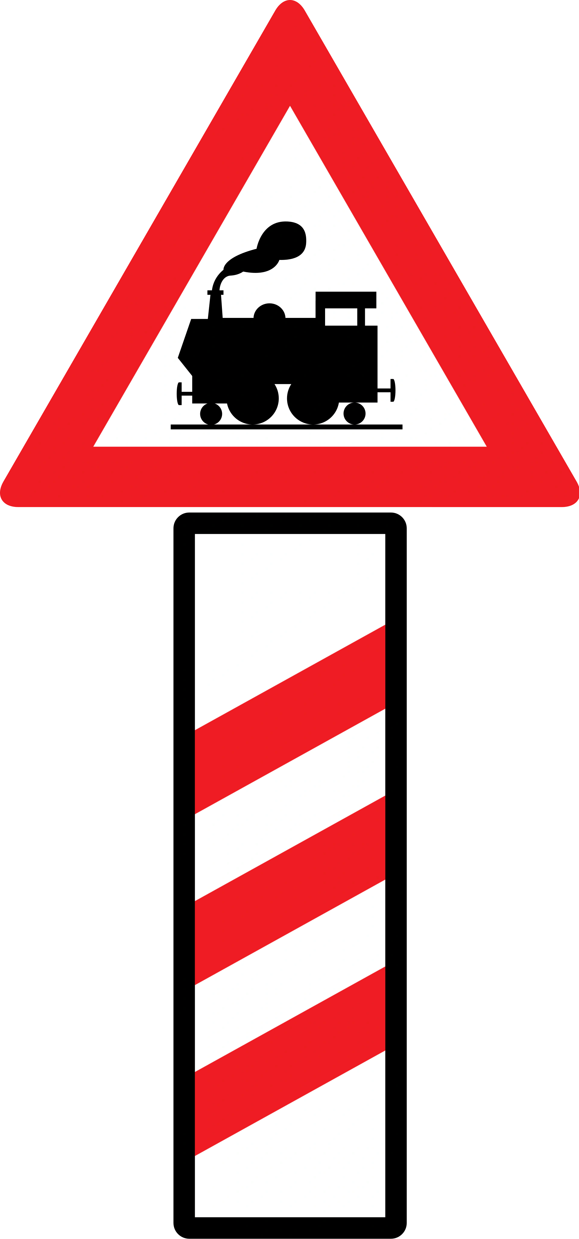 level-crossing-barrier-approx-240m-3 - Level crossing without barrier in approx. 240m road sign