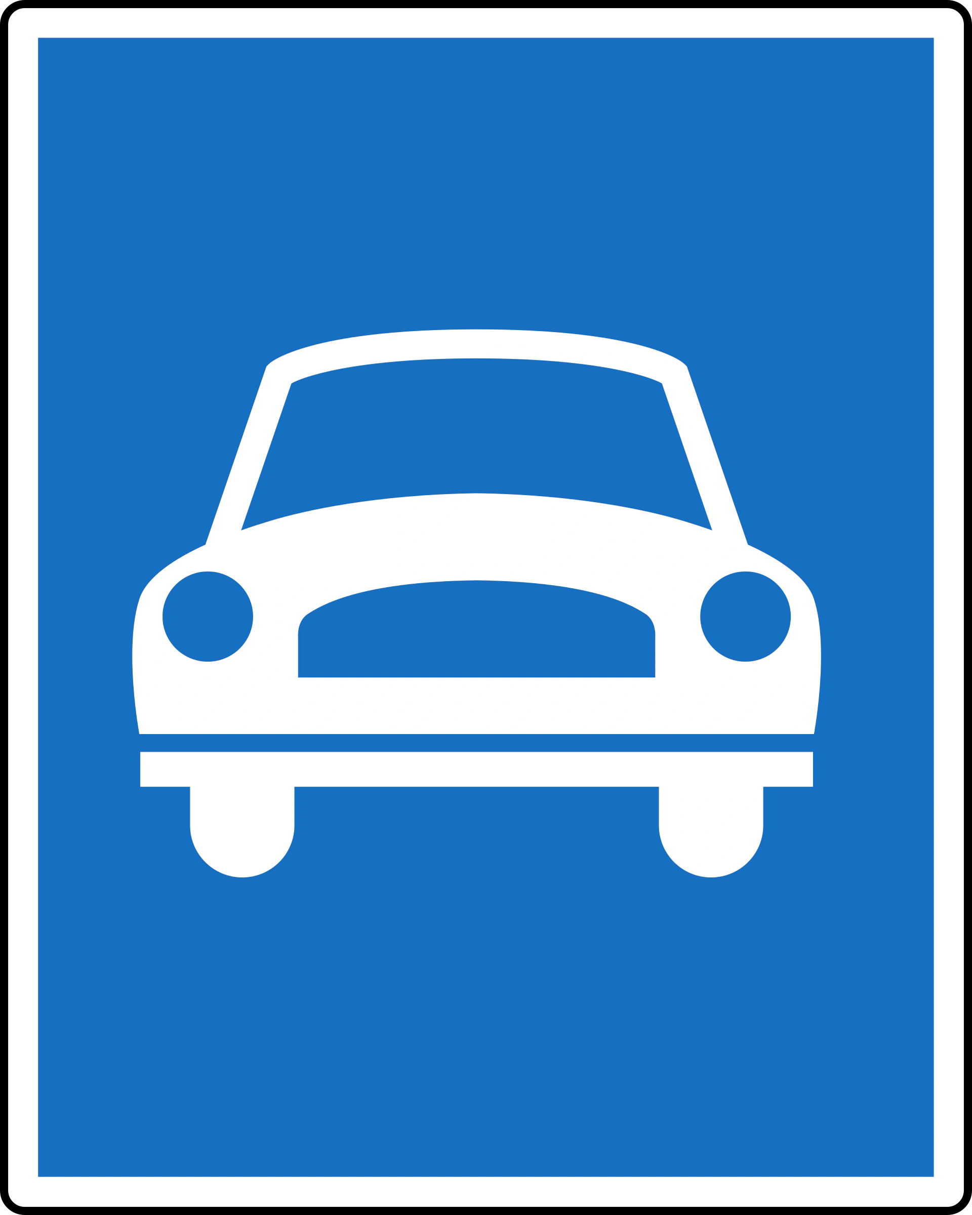 8c-motorroad - Kraftfahrstraße Verkehrsschild