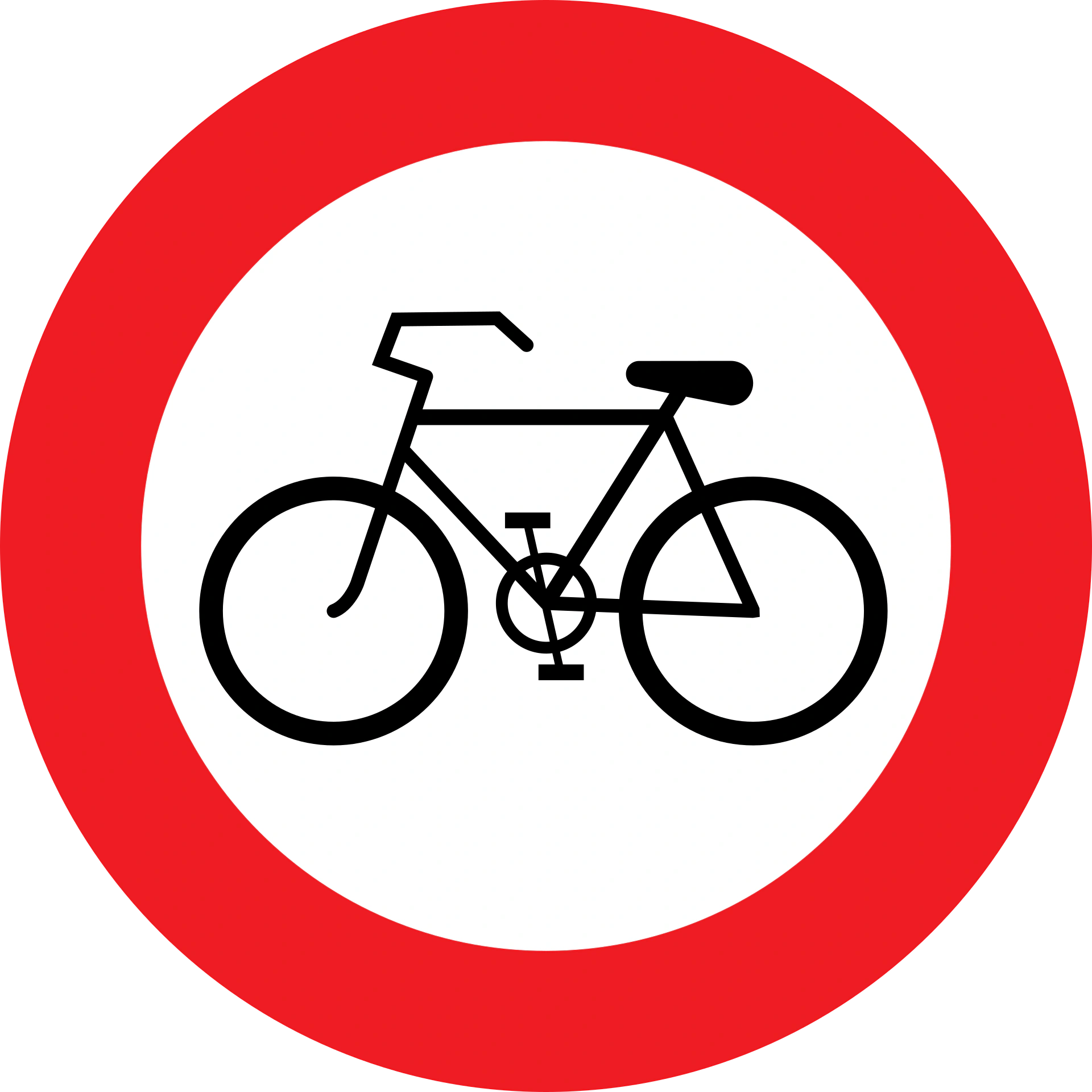 8c-no-cycles - Keine Fahrräder Verkehrsschild