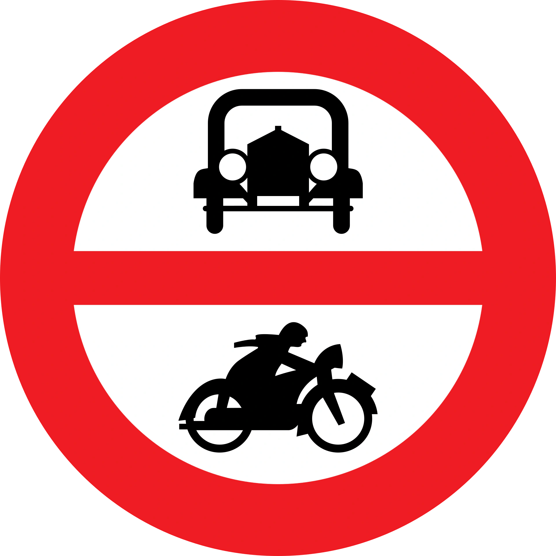 6c-no-power-driven-vehicles - Keine Kraftfahrzeuge Verkehrsschild