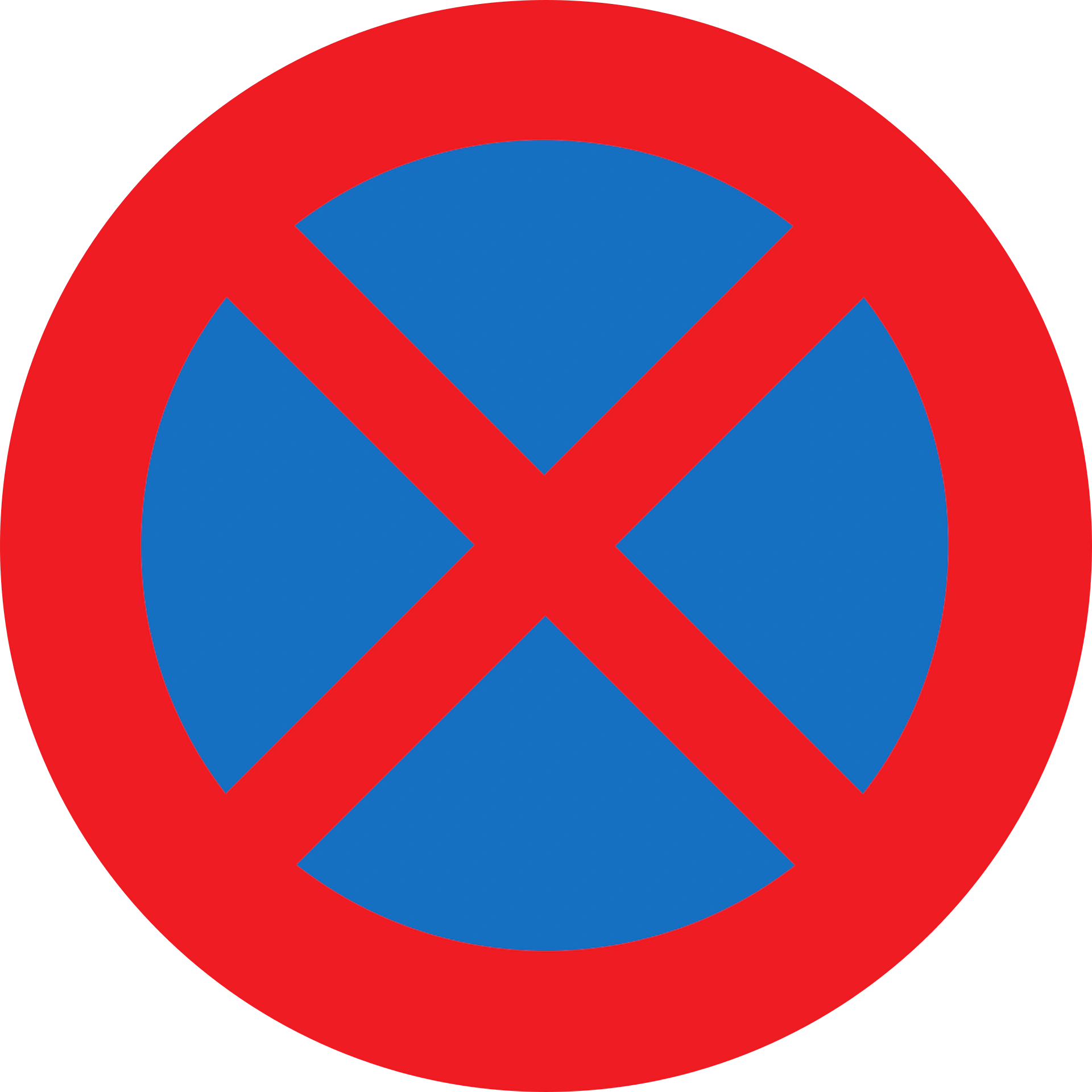 13b-no-standing-parking - Halte- und Parkverbot Verkehrsschild