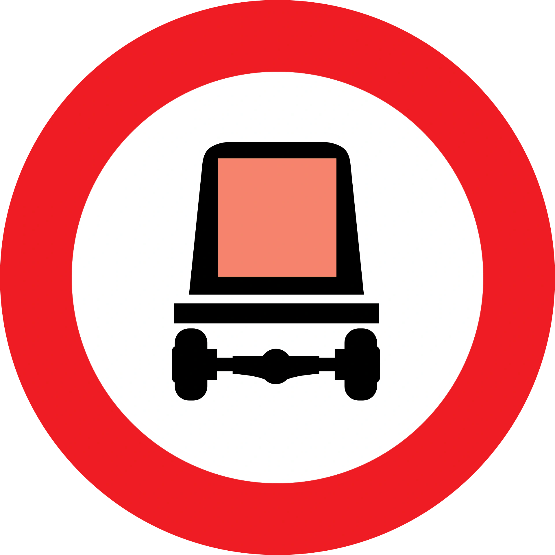 7e - Keine Fahrzeuge mit gefährlichen Gütern Verkehrsschild