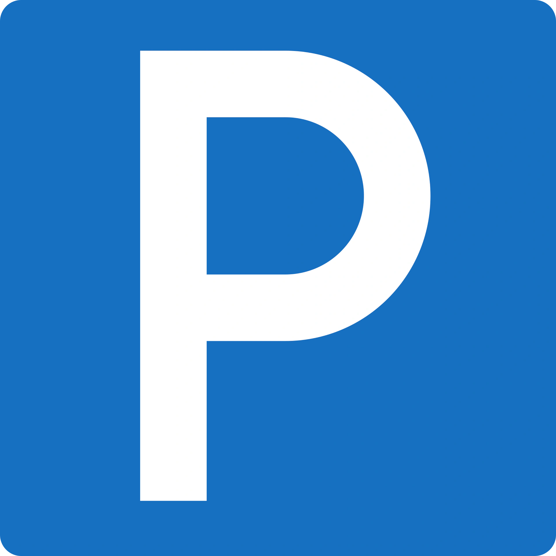 1a - Parkplatz oder Fahrstreifen Verkehrsschild